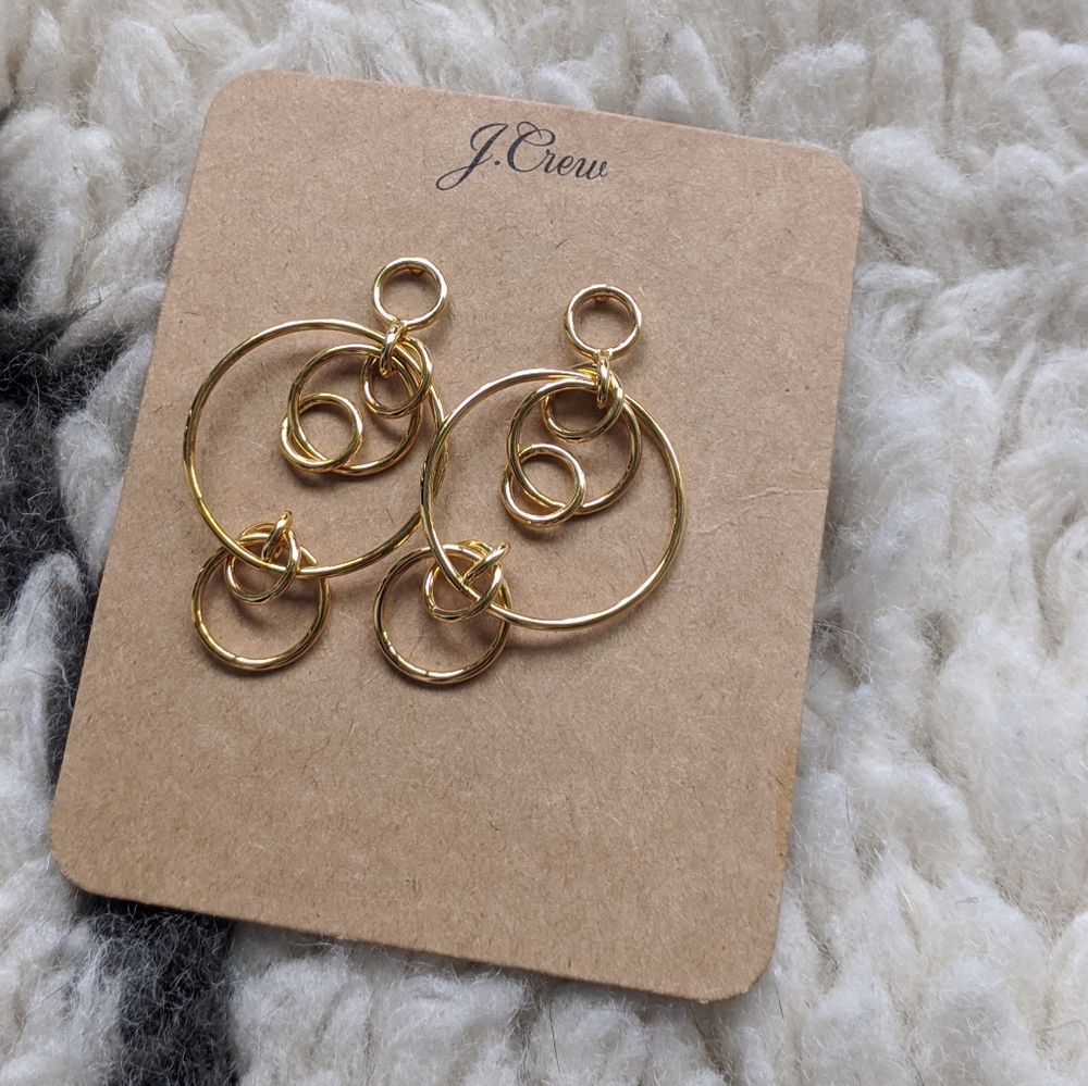 J.Crew gold goop earrings